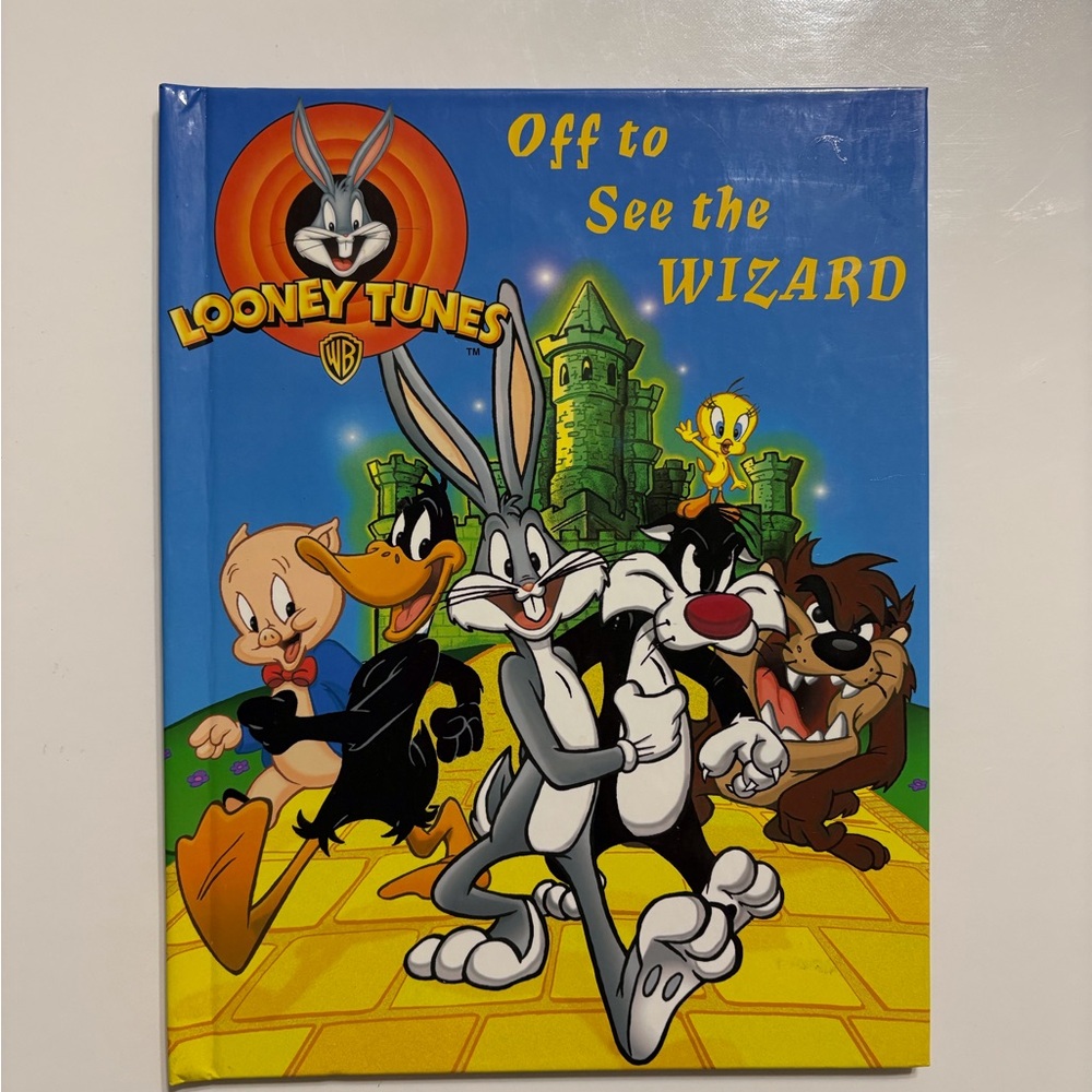 4/$20 Vintage Looney Tunes Off to See the Wizard Book 1998